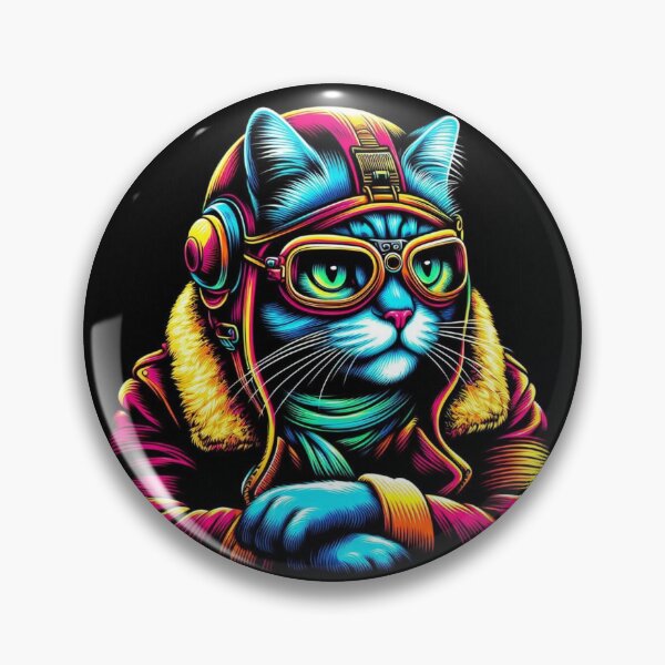Item preview, Cute pilot cat  designed and sold by Dogandesighn.