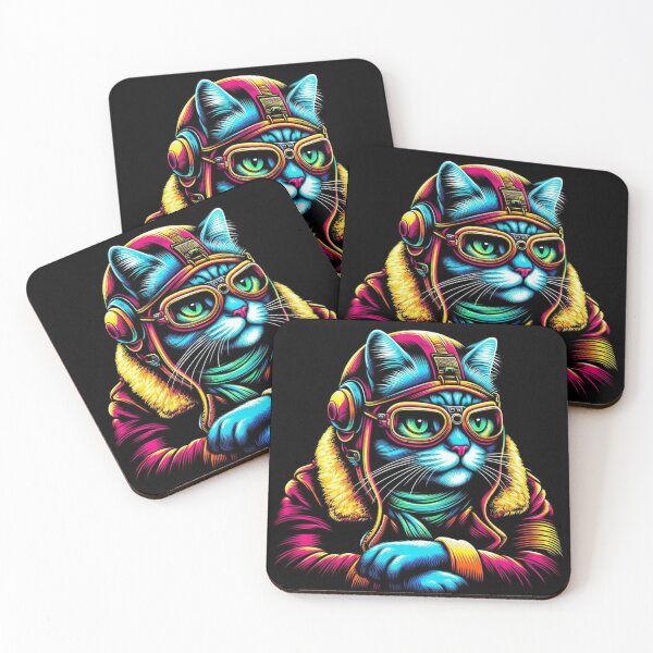 Item preview, Cute pilot cat  designed and sold by Dogandesighn.