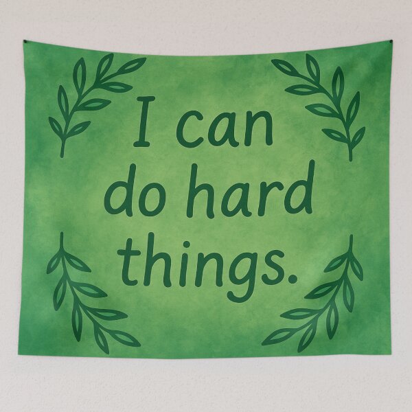 Item preview, I Can Do Hard Things | Positive SEL Affirmation designed and sold by MforMontessori.