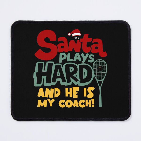 Item preview, Santa plays squash Christmas funny designed and sold by Graffik-Peeps.