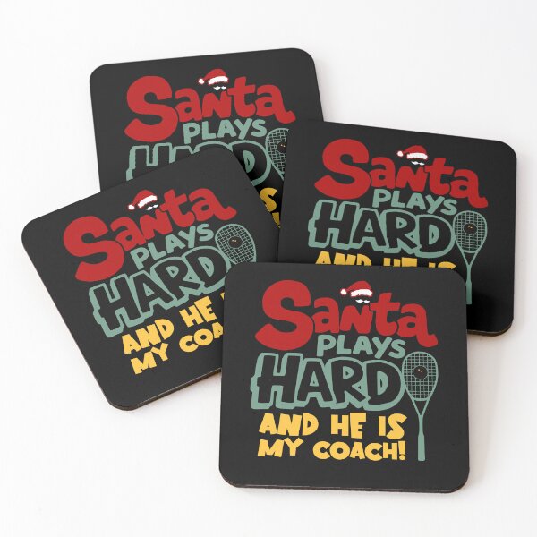 Item preview, Santa plays squash Christmas funny designed and sold by Graffik-Peeps.