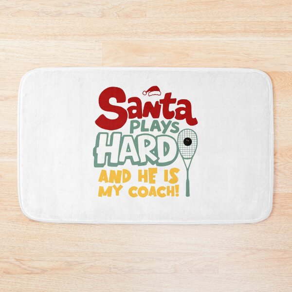 Item preview, Santa plays squash Christmas funny designed and sold by Graffik-Peeps.