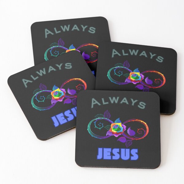 Item preview, Always Jesus Infinity Rose Christian Faith Design designed and sold by Kindloom.