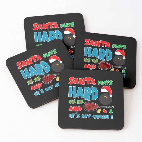 Item preview, Santa plays squash christmas funny designed and sold by Graffik-Peeps.