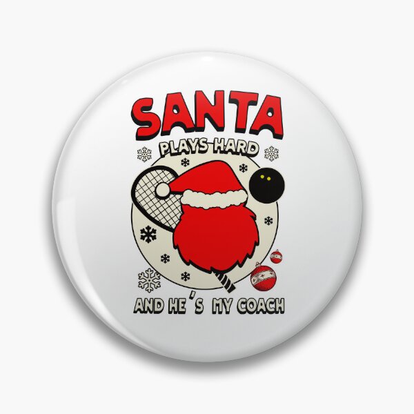 Item preview, Santa plays squash Christmas funny designed and sold by Graffik-Peeps.