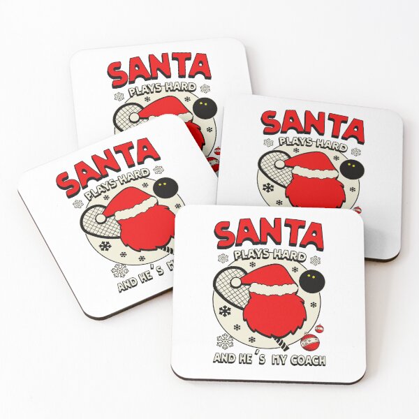 Item preview, Santa plays squash Christmas funny designed and sold by Graffik-Peeps.