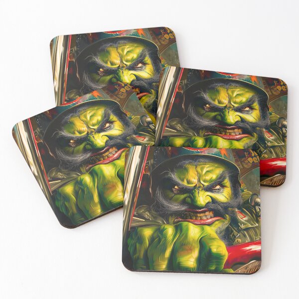 Item preview, Green Angry Race Car Monster  designed and sold by MatrixTattoo.