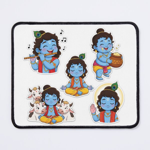 Item preview, Shree Krishna beautiful art design designed and sold by sanyashr7.