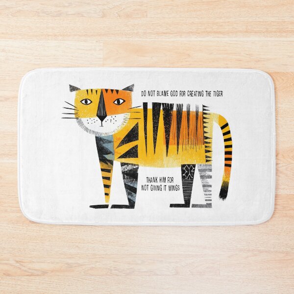 Item preview, Do Not Blame God for the Tiger – Funny Tiger Quote designed and sold by Mythic Legends Digital.