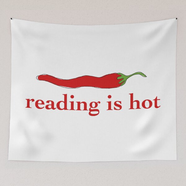 Item preview, reading is hot  designed and sold by The Marginalia.