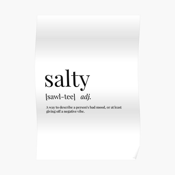 salty-definition-poster-by-definingprints-redbubble