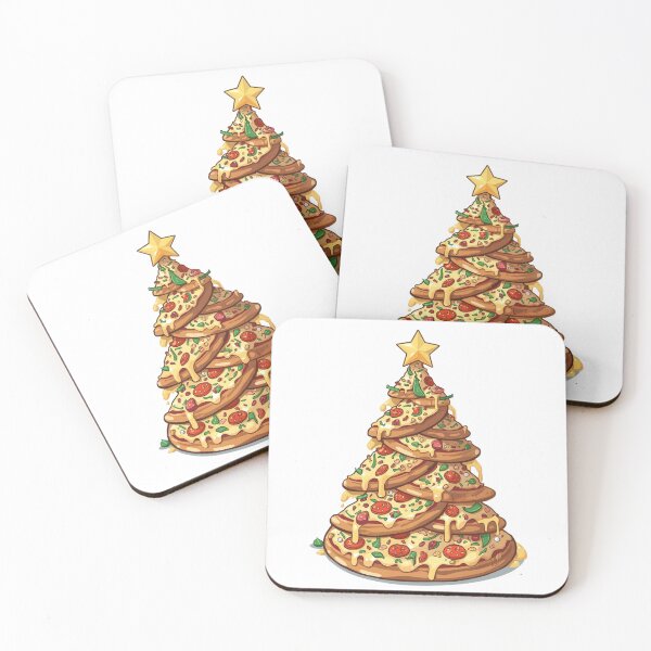 Item preview, Funny Pizza Christmas Tree designed and sold by StormArte.