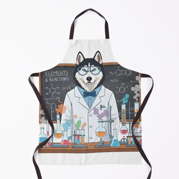 Item preview, Funny Chemist Siberian Husky Dog STEM Art designed and sold by Dewer Shop.