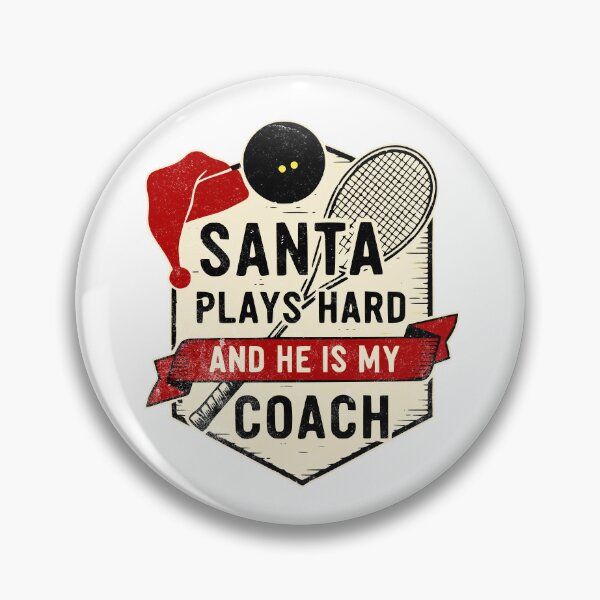 Item preview, Santa plays squash Christmas vintage style logo designed and sold by Graffik-Peeps.