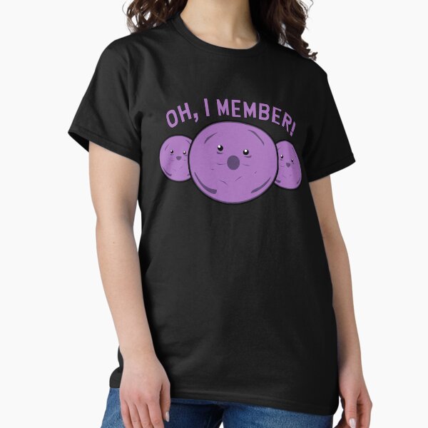 Vista previa del artículo con la obra «Miembro Berries Parodia! Oh, yo miembro!», diseñado y vendido por ThatMerchStore.