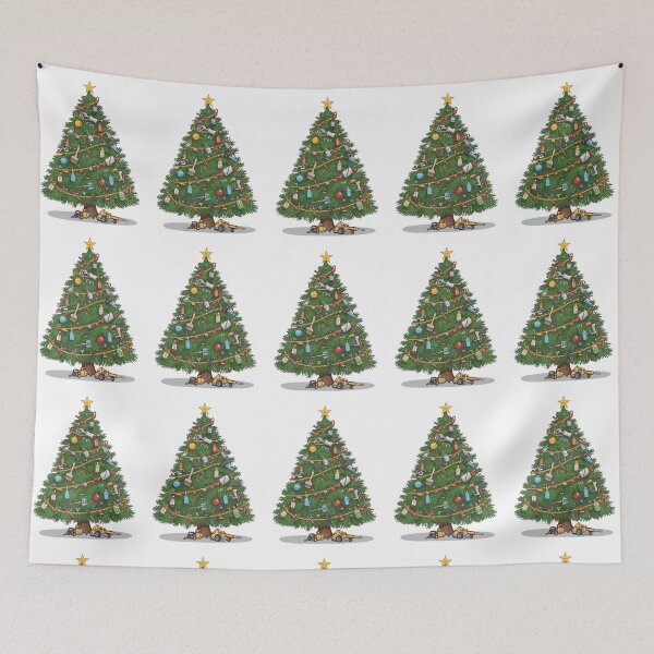 Item preview, Christmas tree decorated with tools designed and sold by StormArte.