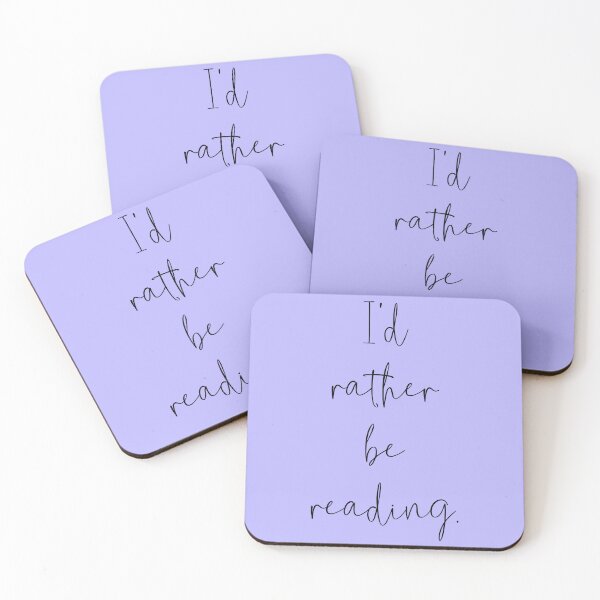 Item preview, I'd Rather Be Reading, Minimalist book lover gift  designed and sold by thelustrous.