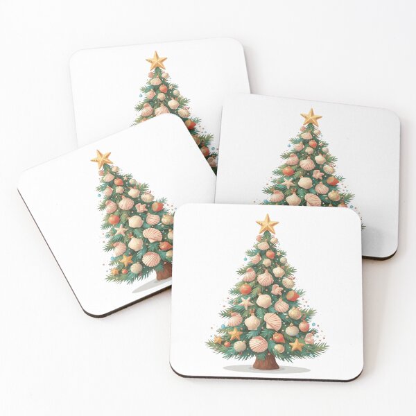 Item preview, Christmas tree with seashells designed and sold by StormArte.