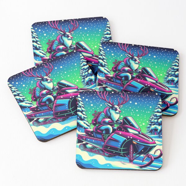 Item preview, reindeer snowmobile riding designed and sold by Dogandesighn.