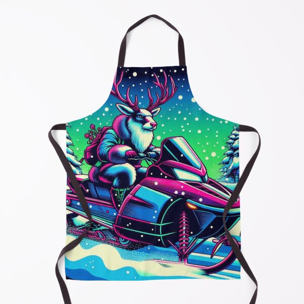 Item preview, reindeer snowmobile riding designed and sold by Dogandesighn.