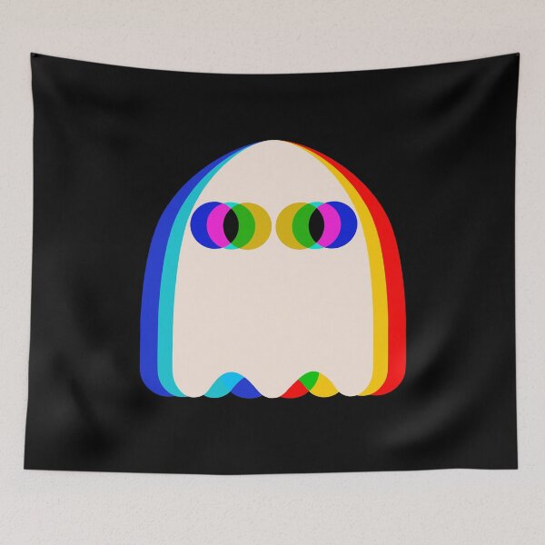 Item preview, Ghost Trippy Vaporwave Halloween Techno Rave EDM designed and sold by KarimSoCute.