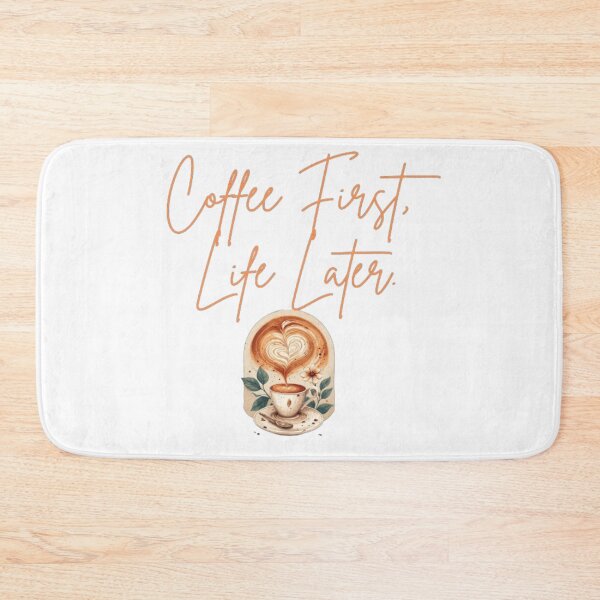 Item preview, Coffee First, Life Later – Funny Coffee Lover Quote Design designed and sold by Ditstyle.