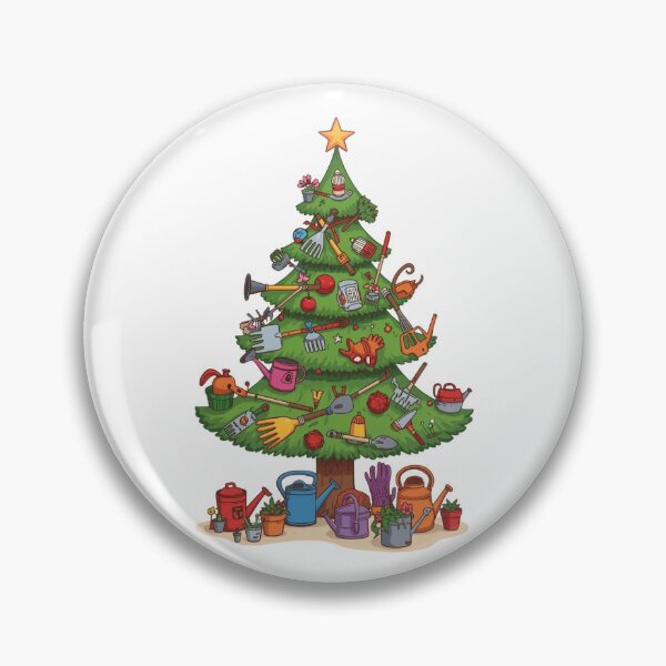Item preview, Christmas tree decorated with garden tools designed and sold by StormArte.
