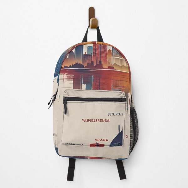 Item preview, Modern City Skyline Reflection – Futuristic Urban Sunset Design designed and sold by GrafteesGlow.