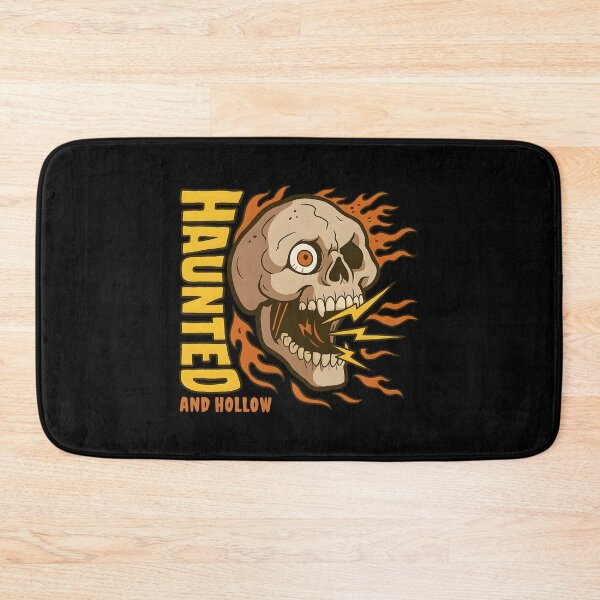 Item preview, Haunted and Hollow Skull Shirt - Flaming Lightning Gothic Horror Skull Design for Halloween and Punk Rock Fans designed and sold by DrawHandArt.