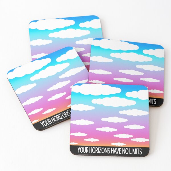 Item preview, Colorful Sky Gradient — Motivational Quote — Your Horizons Have No Limits designed and sold by InFrameVision.