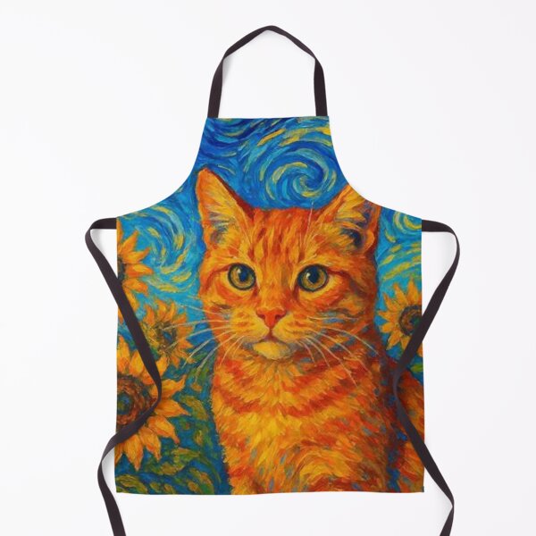 Item preview, Ginger Van Gogh Kitty designed and sold by TheMajesticMoo.
