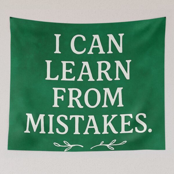 Item preview, I Can Learn from Mistakes | Positive SEL Affirmation designed and sold by MforMontessori.