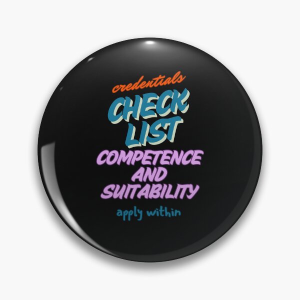 Item preview, the credential check list designed and sold by aledfychan.