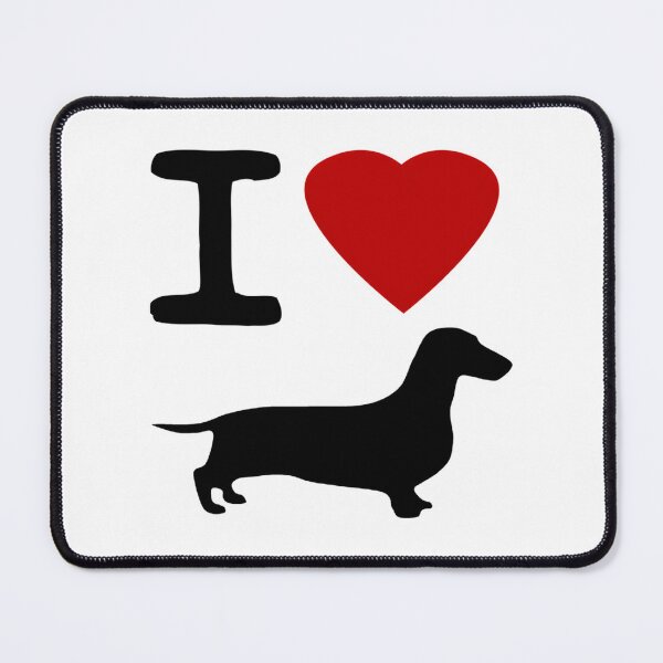 Item preview, I Heart (Love) Dachshund'S designed and sold by roslexfulsia.