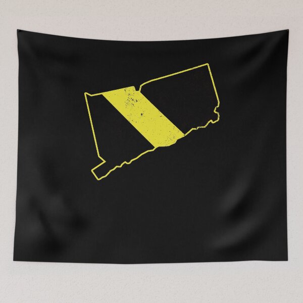 Item preview, Connecticut Police Dispatcher Thin Gold Line Flag Shirt designed and sold by shoppzee.