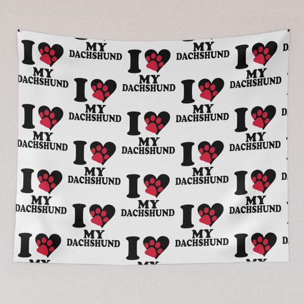 Item preview, I Love My Dachshund designed and sold by roslexfulsia.