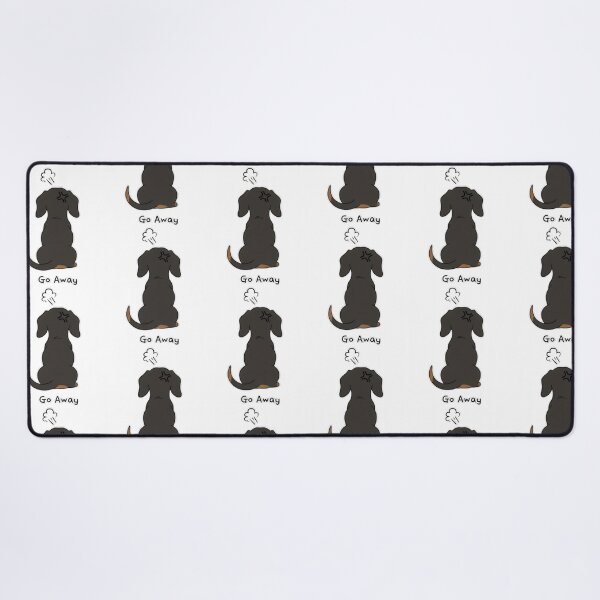 Item preview, Go Away Angry Dachshund designed and sold by roslexfulsia.