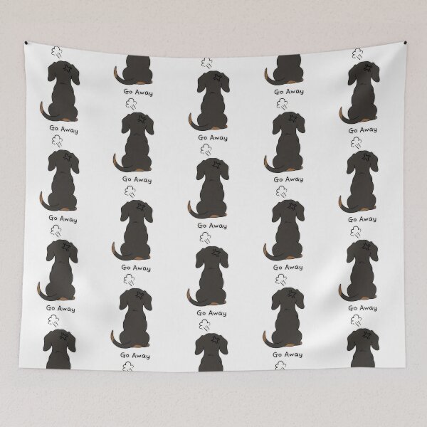 Item preview, Go Away Angry Dachshund designed and sold by roslexfulsia.