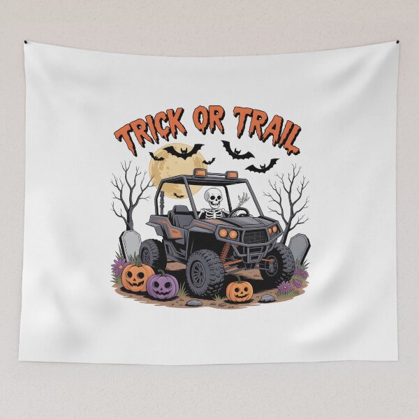 Item preview, Trick or Trail Skeleton UTV Ride Halloween designed and sold by KarimSoCute.