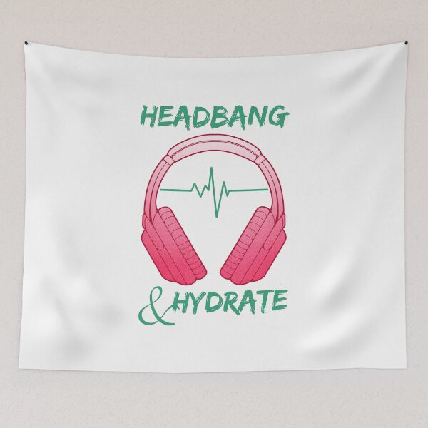 Item preview, Headphones | Headbang And Hydrate designed and sold by ObsidianDaz.