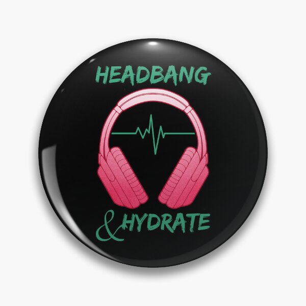 Artikelvorschau, Kopfhörer | Headbangen und hydratisieren entworfen und verkauft von ObsidianDaz.