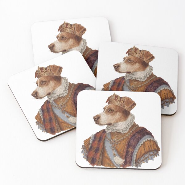 Item preview, Royal Dog Portrait – Renaissance Canine King Art designed and sold by Jocamedahub.