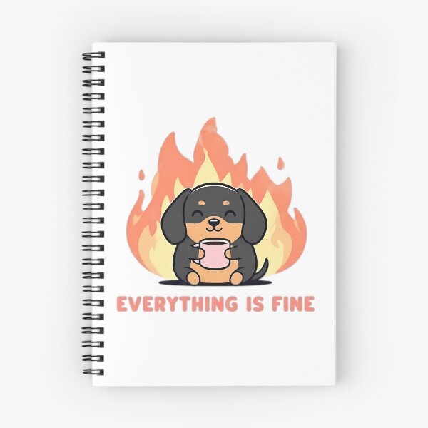 Item preview, Everything Is Fine Dachshund designed and sold by roslexfulsia.
