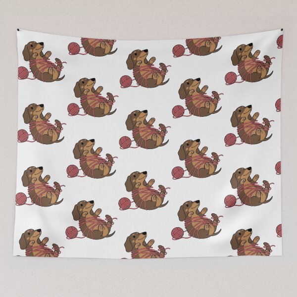 Item preview, Dachshund Dog Playing designed and sold by roslexfulsia.