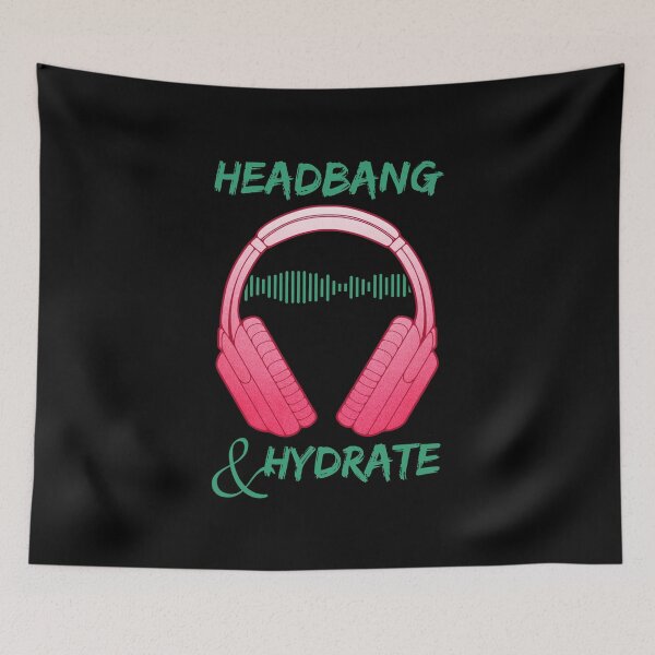 Item preview, Headphones | Headbang And Hydrate designed and sold by ObsidianDaz.