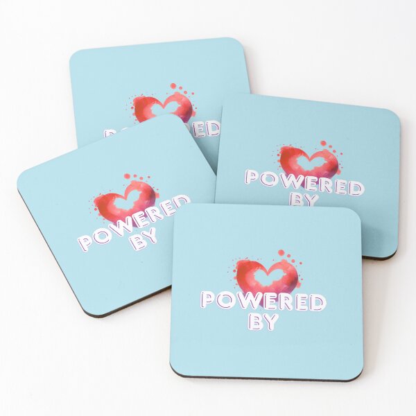 Item preview, Powered By Love – Watercolor Heart Positive Energy Design designed and sold by GrafteesGlow.