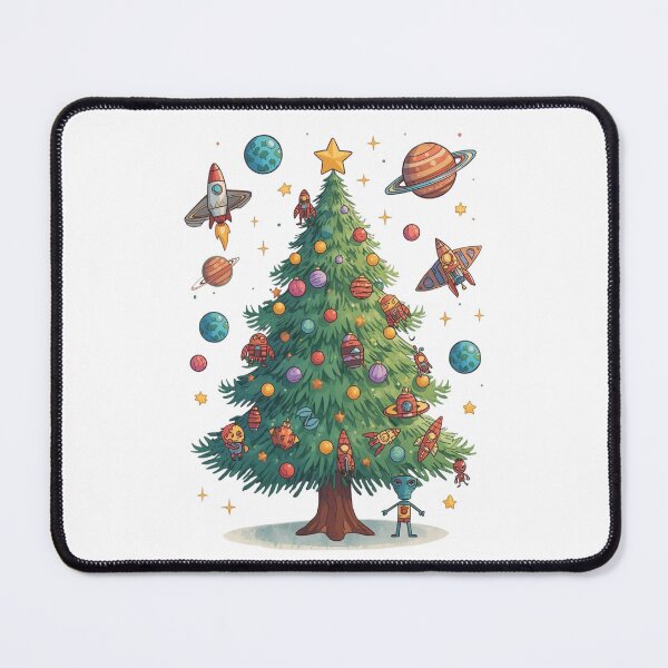 Item preview, Space Christmas tree with rockets and planets designed and sold by StormArte.