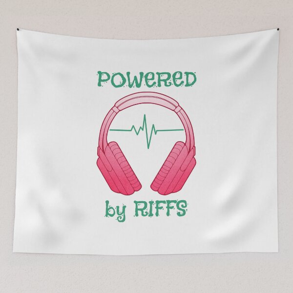 Item preview, Headphones | Powered By Riffs designed and sold by ObsidianDaz.
