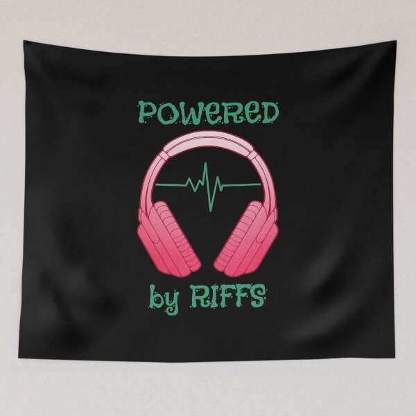 Item preview, Headphones | Powered By Riffs designed and sold by ObsidianDaz.