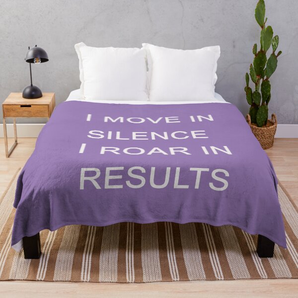 Item preview, I Move in Silence, I Roar in Results – Hustle & Success Quote Design designed and sold by ArtNestVerse.